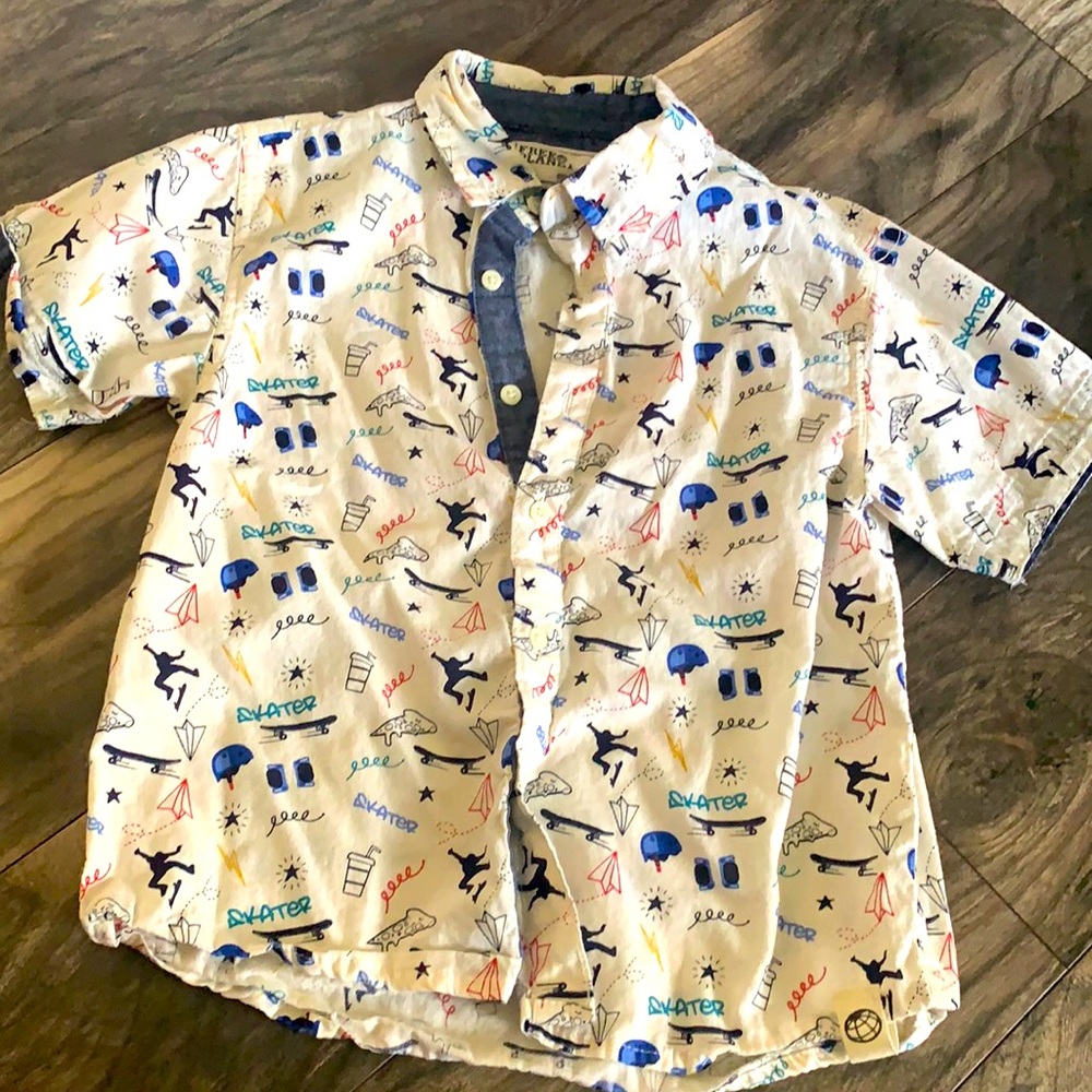 Boys button down tee